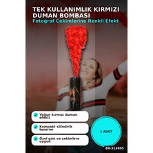 Ototechparca Tek Kullanımlık 35 Saniye Kırmızı Dum 1 Adet Parti Fotoğraf Aksesuarı BX-313695
