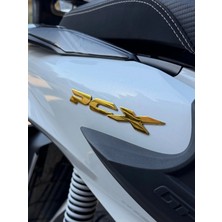 İTHAL Honda Pcx Gold Sele Altı Yazısı 3D Damla 1. Kalite Set Takım Dekor Modifiye Aksesuar
