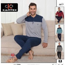 Kapitex Erkek Pijama Takımı Xxl Beden - Lacivert