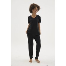 Kocabey KKT-26162K Kadın V Yaka Pijama Takımı