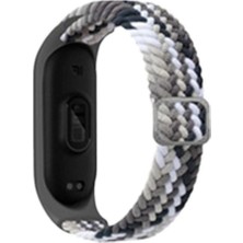 Marsilyan™- Xiaomi Mi Band 6  Kordon - Gri-Siyah