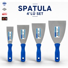 Desa Profesyonel Usta Spatula Seti 3’lü 4’lü Seçenekleriyle Macun Alçı Boya Kazıma Ispatulası