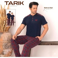 Tarık Erkek Kısa Kol Pijama Takımı L Beden