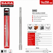 Sara S882 Sds Plus Oluklu Keski – 14 x 250 mm