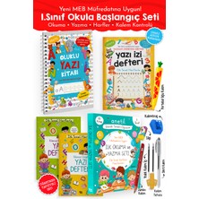 Parodi Yayınları 1. Sınıf Okula Başlangıç Seti - Oluklu Yazı Kitabı - Ilk Okuma Yazma Kitapları - Yazı Izi Defteri - Kalem Seti Hediyeli