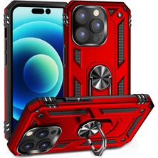 iPhone 14 Pro Max Kılıf Kamera Koruyucu Manyetik Standlı Tank Koruma Axaktif