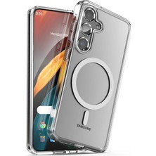 Efe Hed Samsung Galaxy S24 Plus Uyumlu Esnek Plastik Magsafe Wireless Şarj Özellikli Şeffaf Kılıf