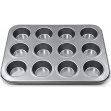 Royaleks 12'li Metal Muffin Kek Kalıbı