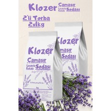 Lavanta Kokulu Çamaşır Sodası 1 kg 2'li Set Doğal Su Yumuşatıcı Makine Koruyucu