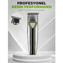 Uravas Store Şarjlı Saç Sakal Tıraş Makinesi T Başlıklı 1 2 3 mm Taraklı Kablolu ve Kablosuz Kullanım
