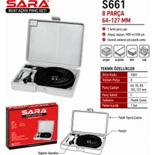 Sara S661 Buat Açma Panç Seti – 8 Parça, 64-127 mm