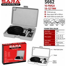 Sara S662 Buat Açma Panç Seti – 16 Parça, 19-127 mm