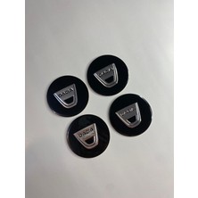 Mottomor Oto Siyah Eski Logo Dacia Yapıştırma Jant Göbek Stickerı Araba