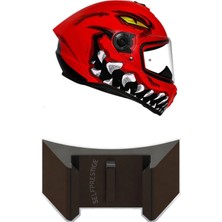 Krm Axxis Draken S Motosiklet Kask Çene Aksiyon Kamera Tutucu(Tutucu Görseli Temsilidir )