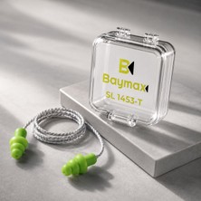 Baymax Uyku Iş Spor Tekstil Ipli Silikon Sünger Tıpa Kulak Tıkaç