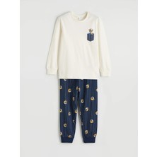 Lc Waikiki Yeni Sezon Baskılı Bisiklet Yaka Erkek Çocuk Pijama Takımı