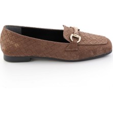 Bambi Kahve  Kadın Loafer Ayakkabı K01641023071
