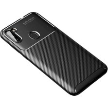 Marsilyan™- Samsung Galaxy A11 Kılıf Auto Focus Karbon Kapak - Siyah