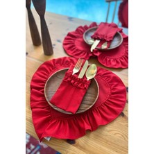 Kai Home 6lı Dak Keten 3 Bölmeli Kaşıklık / Çatal-Kaşık-Bıçak Kılıfı