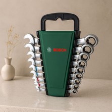 Royaleks 8 Parça 8-19 mm Kombine Anahtar Takımı (Plastik Standlı, Taşıma Aparatlı)