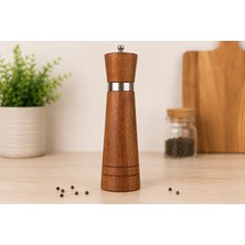 Akasya Ahşap Tuz Karabiber Değirmeni Baharat Öğütücüsü 21 cm 290GR