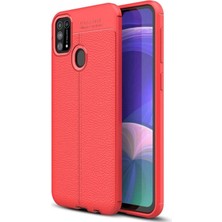 Marsilyan™- Samsung Galaxy M31 Kılıf Auto Focus Kapak - Kırmızı