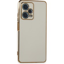 Bezos Redmi Note 12 Pro Plus Kılıf Volet Silikon - Beyaz