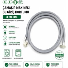 Else Çamaşır ve Bulaşık Makinası Temiz Su Şebeke Hortumu 3m