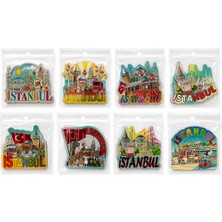 Istanbul Temalı Silikon Buzdolapı Süsü Magnet 7,5*7,5