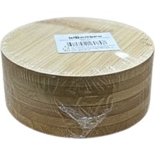Royaleks 6'li Yuvarlak Bambu Çay Tabağı