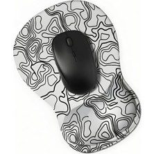 Topowave Bilek Destekli Mouse Pad Ergonomik Kaymaz Taban Mouse Pad Bilek Koruyucu Dijital Mouse Pad
