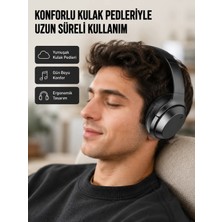 Astraltech Kablosuz Bluetooth Kulaklık 5.0 18 Saat Kullanım Dinamik Sürücü Siyah Yeni Nesil