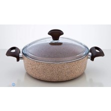 Falez Creamy Granitec 26 cm Kısa Granit Tencere