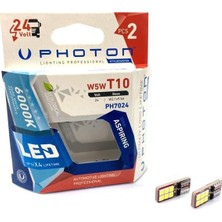 Photon Ampul T10 W5W 24V 6+6 LED Pht PH7024