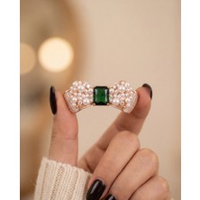 Parla 18K Altın Kaplama Zirkon Taşlı Broş – Model Br-07