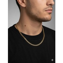 Parla Erkek Kolye Premium 316L Çelik 14K Altın Kaplama