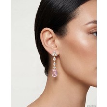 Parla Kadın Zirkon Küpe Çelik 18K Altın Kaplama – Kp-59