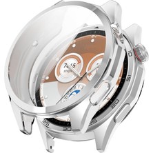 Caseonn Huawei Watch Gt 7 46MM Kılıf Ekran Korumalı 360 Tam Koruma Gümüş