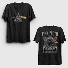 Presmono  Siyah Tour V2 Pink Floyd Sırt Baskılı T-Shirt