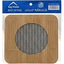 Hace Bazaar Ahşap Kare Tel Nihale -Hcb