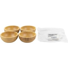 Hace Bazaar 4'li Bambu Mini Çerezlik -Hcb