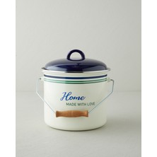 English Home With Love Emaye Bakraç 20 cm Lacivert