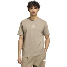 AKC7081 Adidas M Clkd I Ofc T Erkek T-Shirt Sütlü Kahve