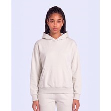 Kappa Inova Tur Kadın Bej Oversize Hoodie