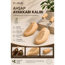 Farve Ahşap Ayakkabı Kalıbı – Yaylı Ayakkabı Şekillendirici ve Koku Önleyici