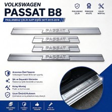 A&G Tuning Volkswagen Passat B8 Krom Kapı Eşiği 2015-2018 Arası P.çelik