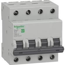 Schneider EZ9F34425 ,easy9/4.5ka 4-FAZ/4X25A C-Tip Otomatik Sigorta