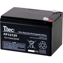 Ttec 12 Volt 12A Akü -12V 12 Ah Bakımsız Kuru Akü 2025 Üretim