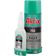 Akfix Çok Amaçlı Hızlı Yapıştırıcı Seti 705 200 Ml./50 Gr. Akfix