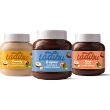 Abdurrahman Tatlıcı Tadıbu 330 gr 3'lü Karma Paket Glutensiz ve Vegan Uyumlu Fındık Ezmesi